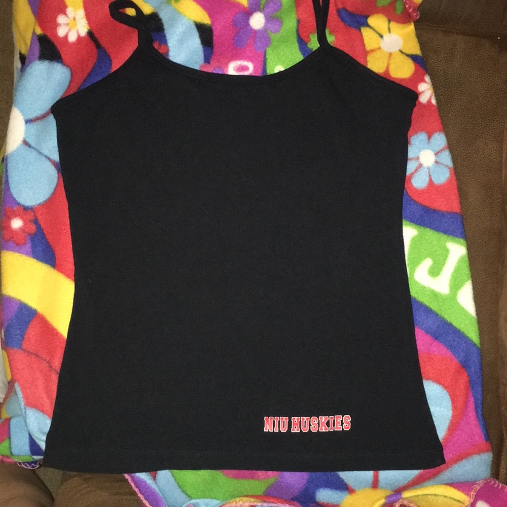 Cute NIU Huskies camisole in Black Sz Large